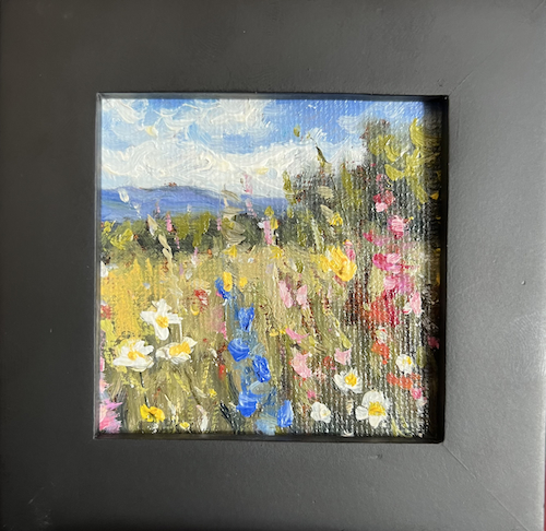 Blossom Bliss 3x3 $100 at Hunter Wolff Gallery